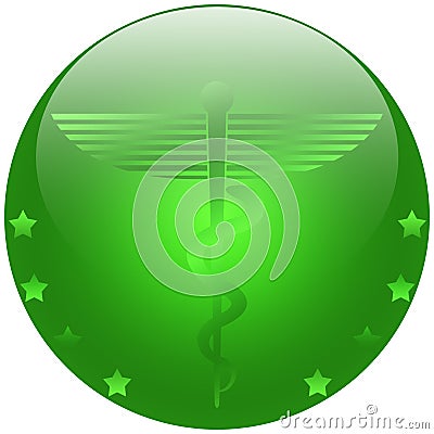 Medical Caduceus Stock Photo