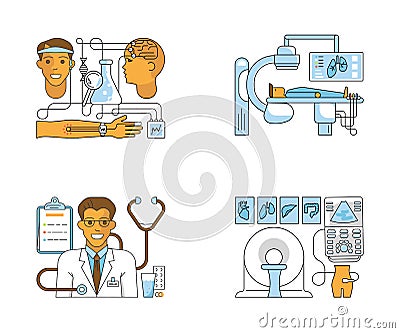 Medical centre website Vector Illustration