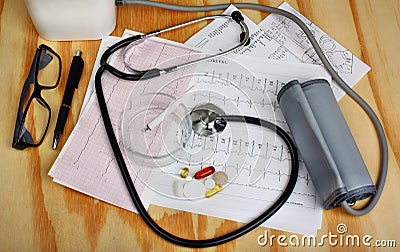 Medical concept for disease smoker Stock Photo