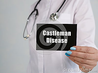 Medical concept meaning Castleman Disease with inscription on the piece of paper Stock Photo