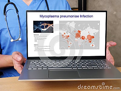 Medical concept about Mycoplasma pneumoniae Infection with phrase on the sheet Stock Photo