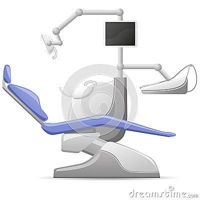 Medical dental arm-chair vector illustration Vector Illustration