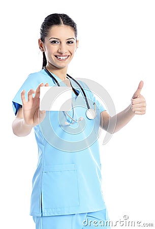 Medical Doctor business card sign Stock Photo