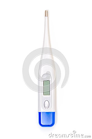 Medical electronic thermometer close up Stock Photo