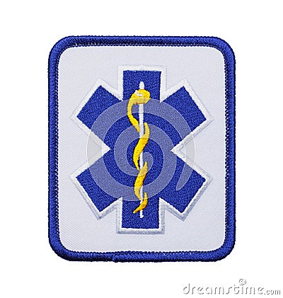 Medical EMT Patch Stock Photo