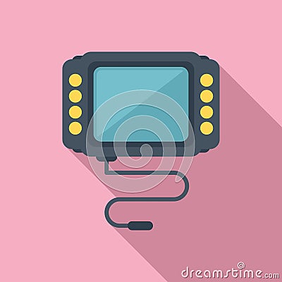 Medical endoscope icon flat vector. Camera inspection Vector Illustration