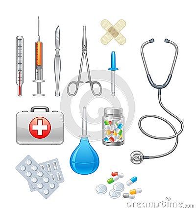 Medical equipment Vector Illustration