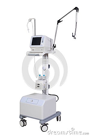 Medical equipment apparatus for artificial lung ventilation Stock Photo