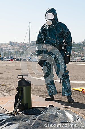 Medical equipment for ebola or virus pandemic Editorial Stock Photo