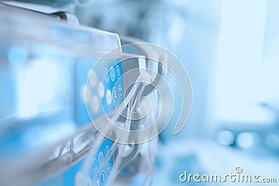 Medical equipment in the ICU ward Stock Photo