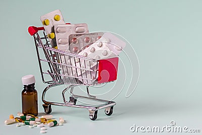 Medical expenses and increasing price for drugs concept Stock Photo