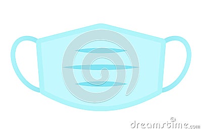 Medical face mask vector cartoon Vector Illustration