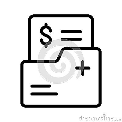 Medical files icon Vector Illustration