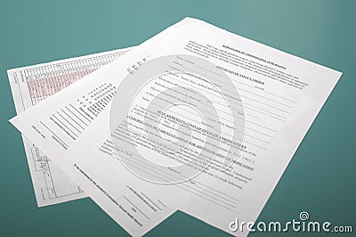 Medical Forms Stock Photo