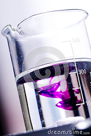 Medical Glass Beaker Pipette Testing Stock Photo