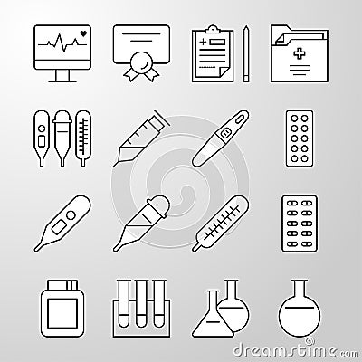 Medical, Hospital, Health thin line icon Stock Photo