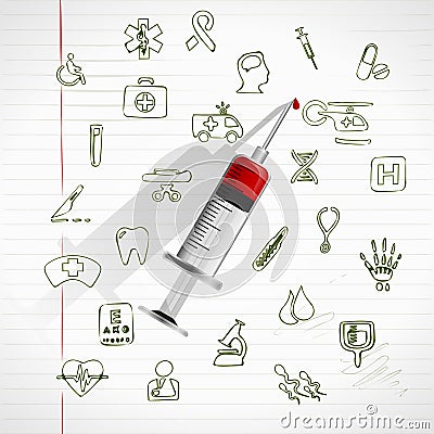 Medical icon set Vector Illustration