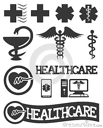 Medical icon set. Vector Illustration