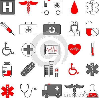 Medical icons Vector Illustration