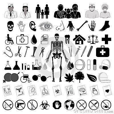 Medical icons, eps10 Vector Illustration