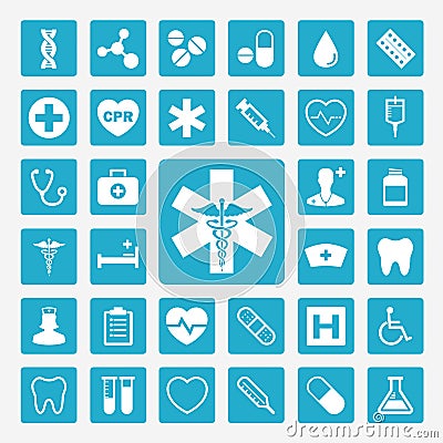 Medical icons Vector Illustration