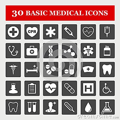 Medical icons Vector Illustration