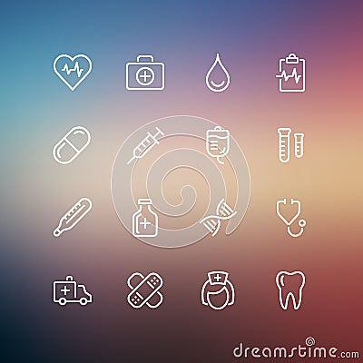 Medical Icons Vector Illustration