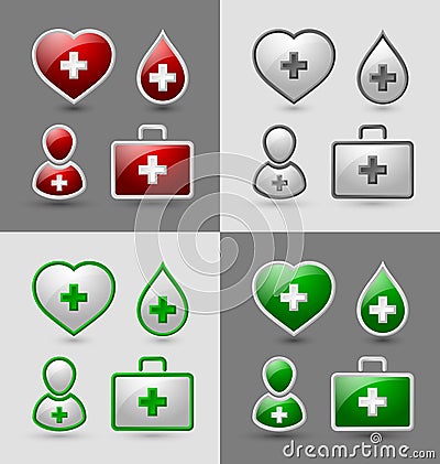 Medical icons Vector Illustration