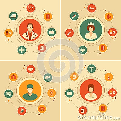 Medical icons Vector Illustration