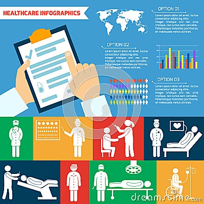 Medical infographic set Vector Illustration