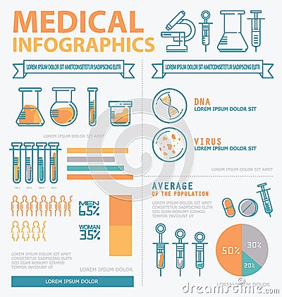 Medical Infographics Vector Illustration