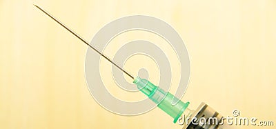 Medical injection syringe can be used in the hospital, doctors and nurses, it is one of the equipment used in corona virus Stock Photo