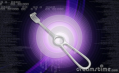 Medical Instrument Retractor Stock Photo