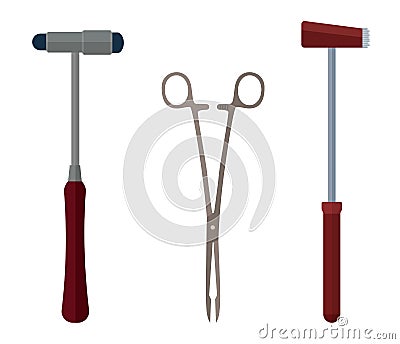 Medical instruments Cartoon Illustration