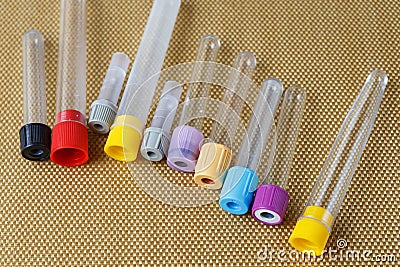 Medical instruments, medical blood tube, test tube Stock Photo