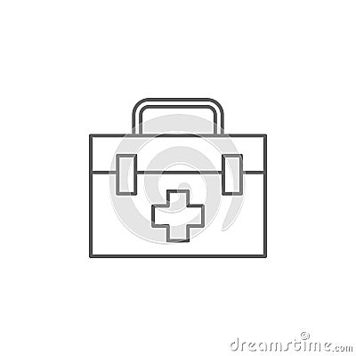 Medical kit, first aid kit icon. Element of medicine icon. Thin line icon Stock Photo