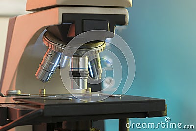 A Medical Laboratory Microscope Stock Photo