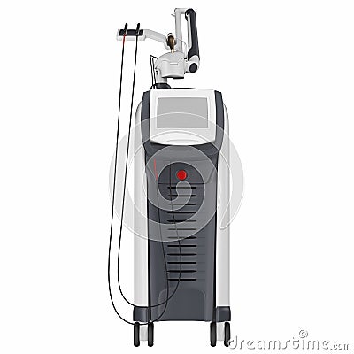 Medical laser device, front view Stock Photo