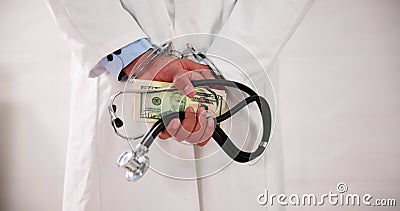 Medical Malpractice And Medicine Fraud. Healthcare Physician Stock Photo