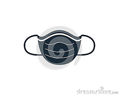 Medical Mask Icon Vector Logo Template Illustration Design Vector Illustration