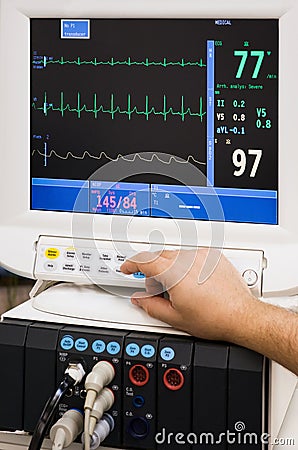 Medical monitor Stock Photo