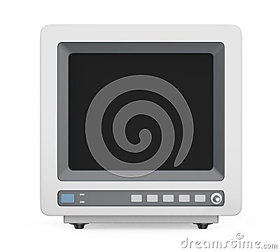 Medical Monitor Isolated Stock Photo