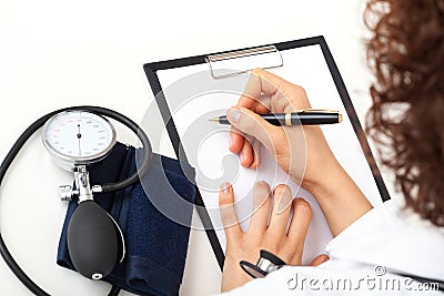 Medical notes Stock Photo