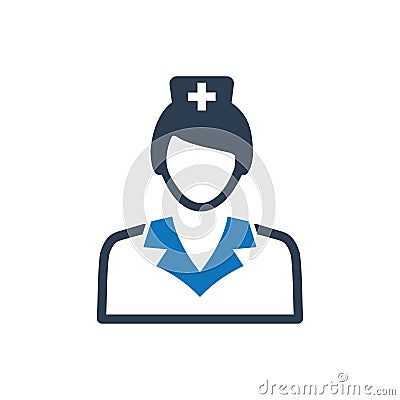 Medical Nurse Icon Vector Illustration