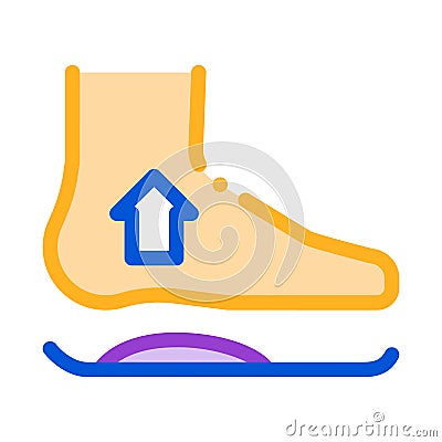 Medical Orthopedic Foot Equipment Vector Icon Vector Illustration