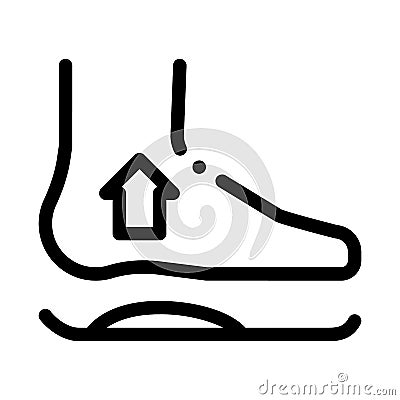 Medical Orthopedic Foot Equipment Vector Icon Vector Illustration