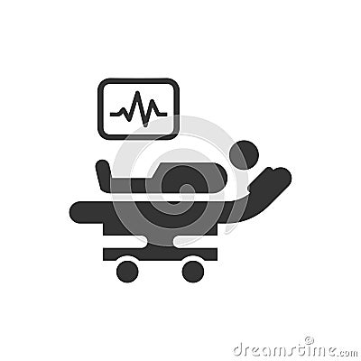 Medical Patient Icon Vector Illustration