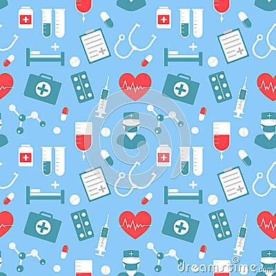 Medical pattern Vector Illustration