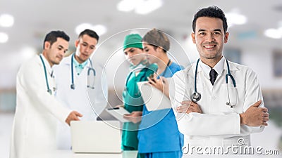 Medical people group - Doctor, Nurse and Surgeon Stock Photo