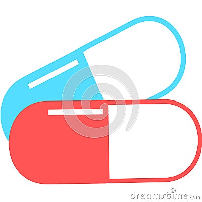 Medical pill. Medicine, pharmacy, hospital set of drugs. Medication, pharmaceutics concept. Vector illustration. Drugs flat icons: Vector Illustration